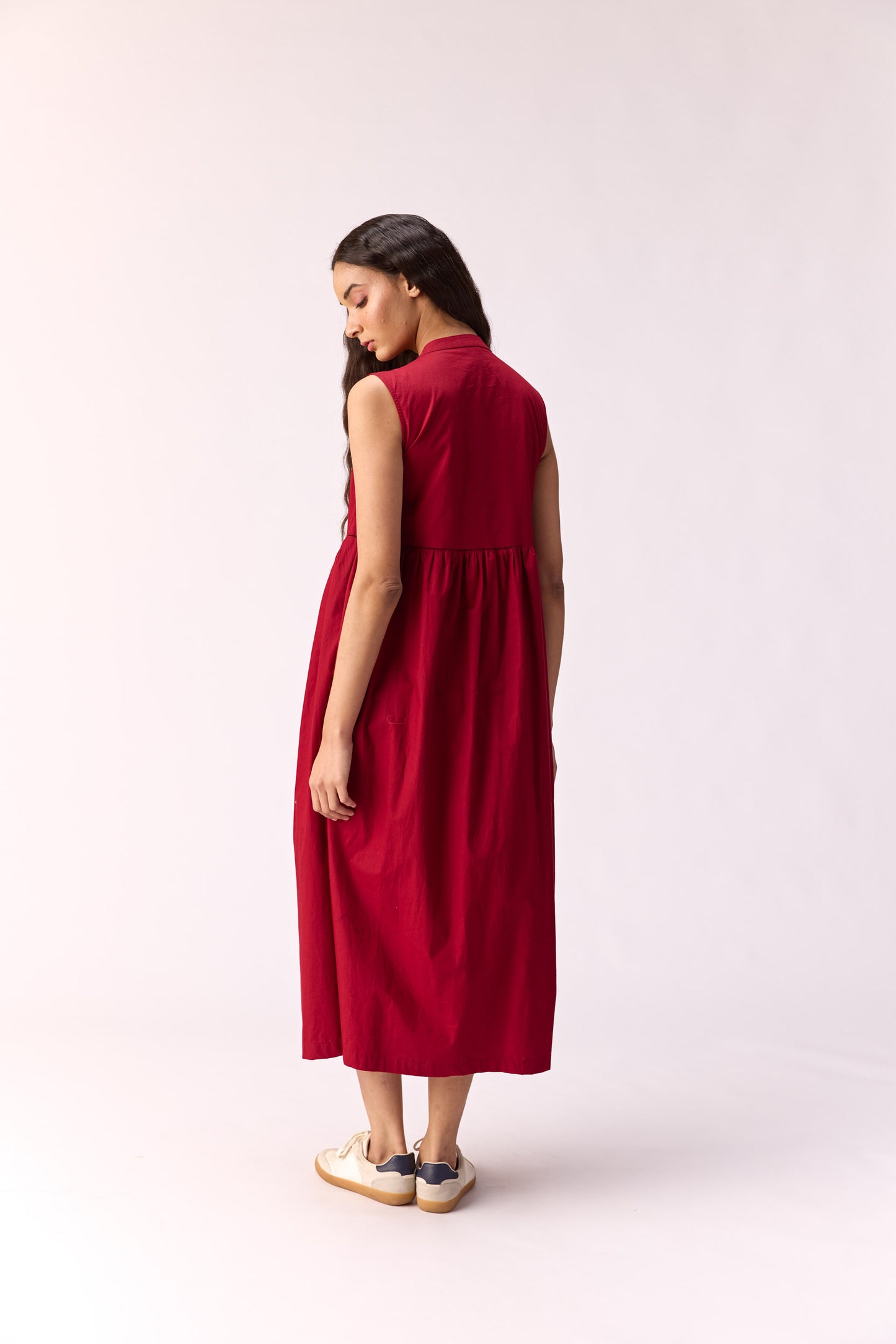 Raspberry Rush Button Down Dress