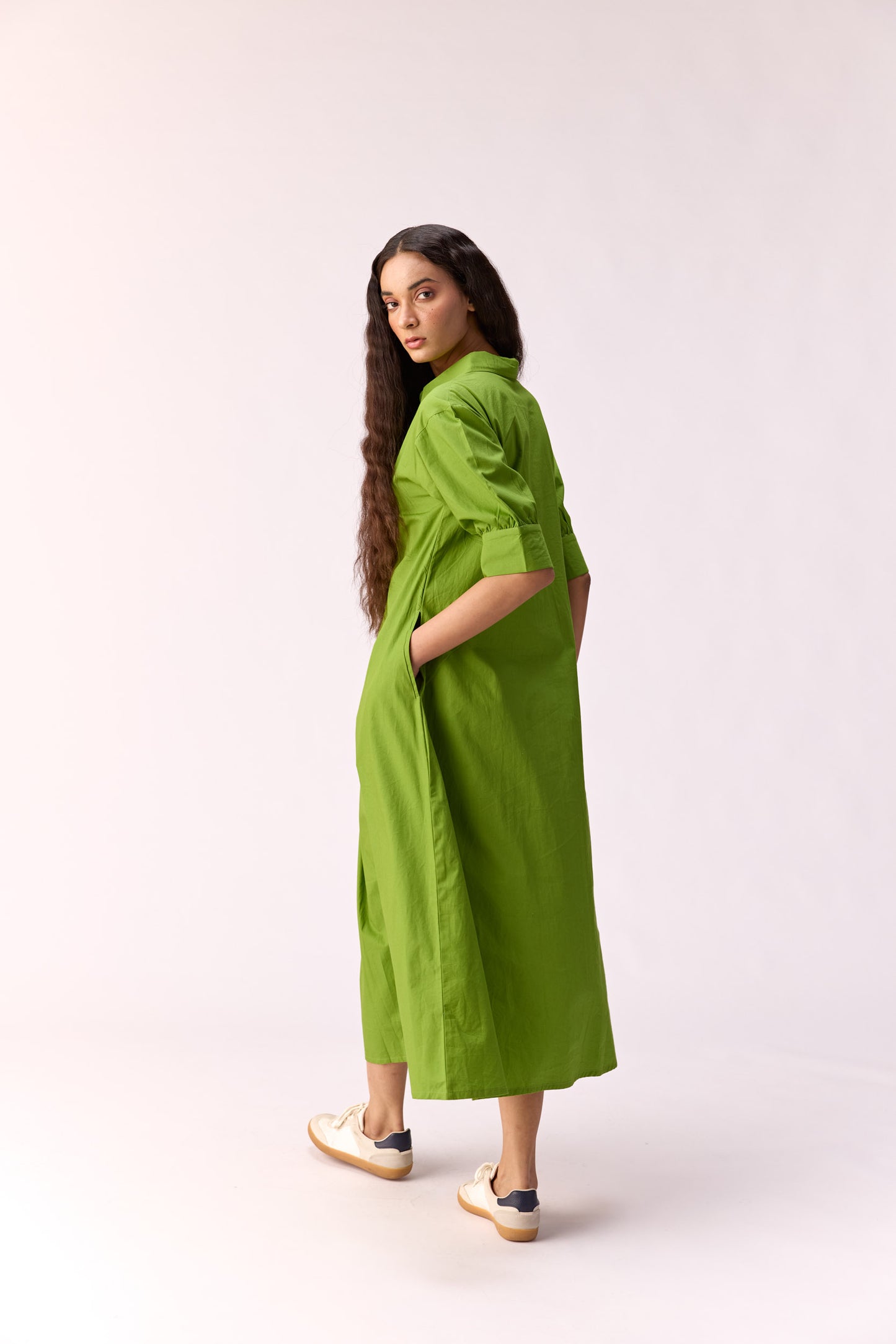 Citrus bloom long dress