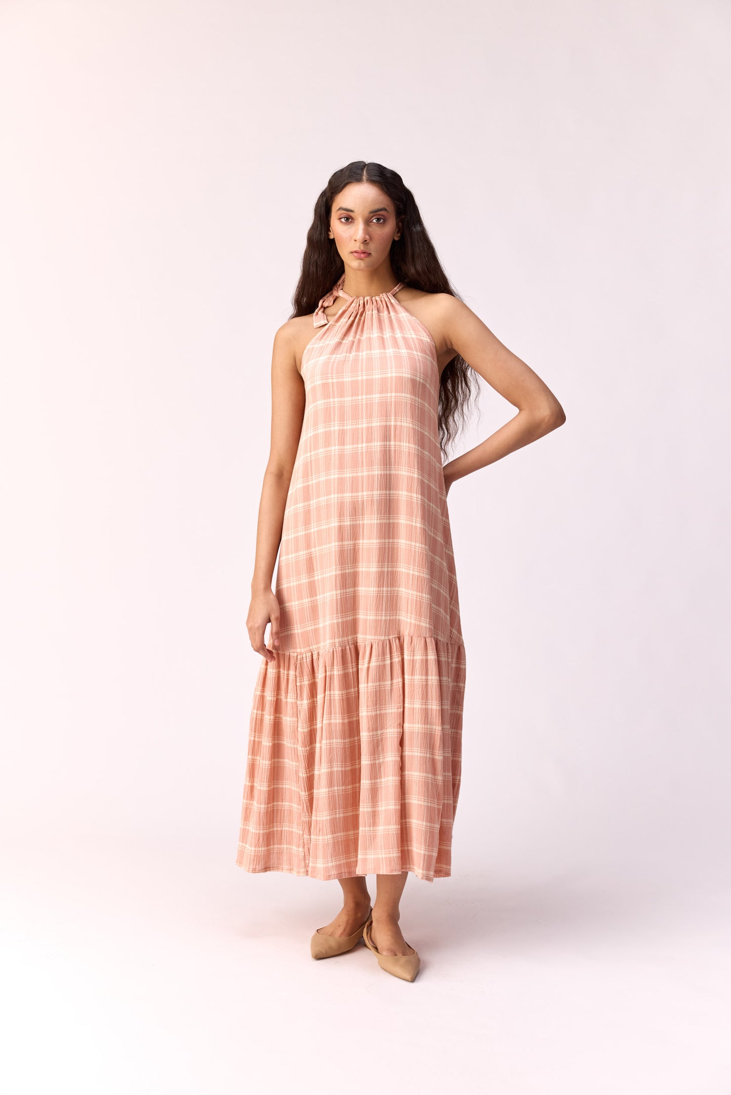 Sugar Neck Tie Up Gown
