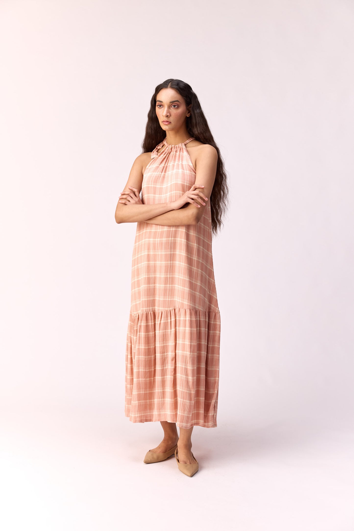 Sugar Neck Tie Up Gown