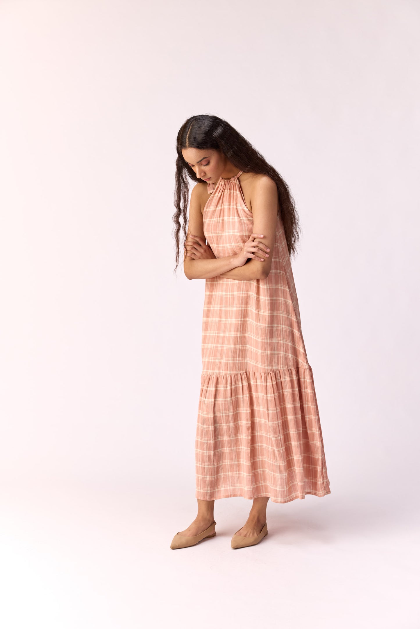 Sugar Neck Tie Up Gown