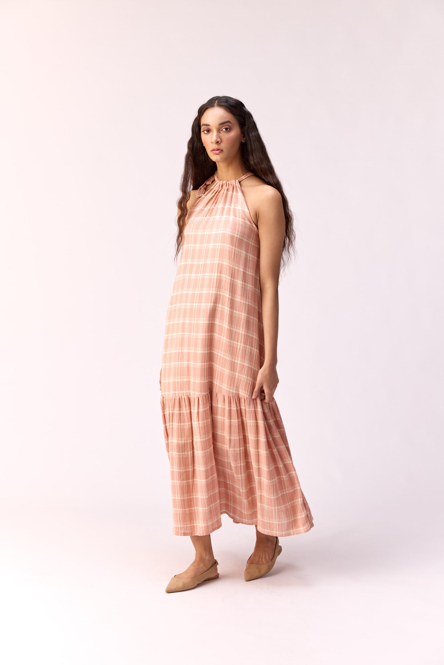 Sugar Neck Tie Up Gown