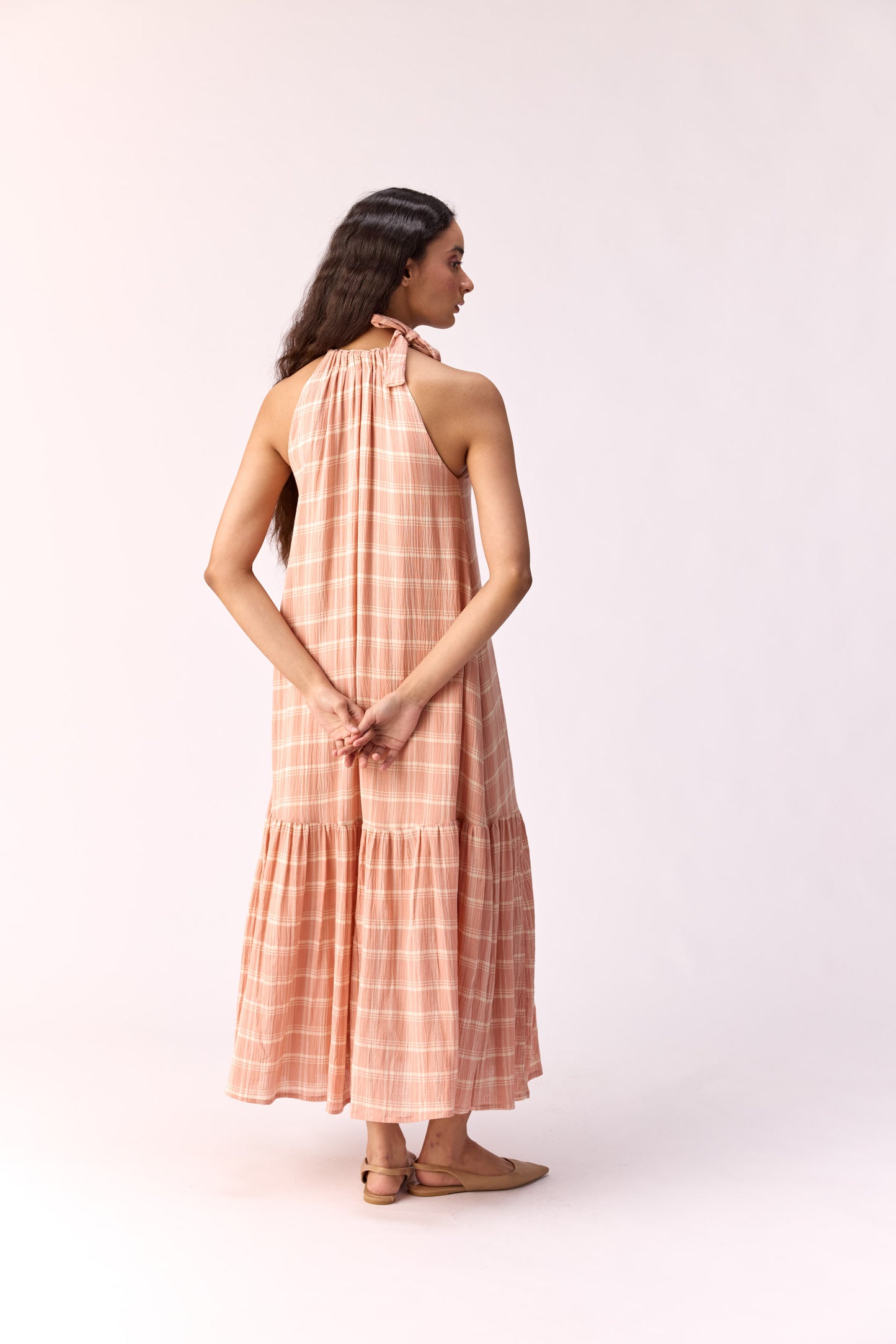 Sugar Neck Tie Up Gown