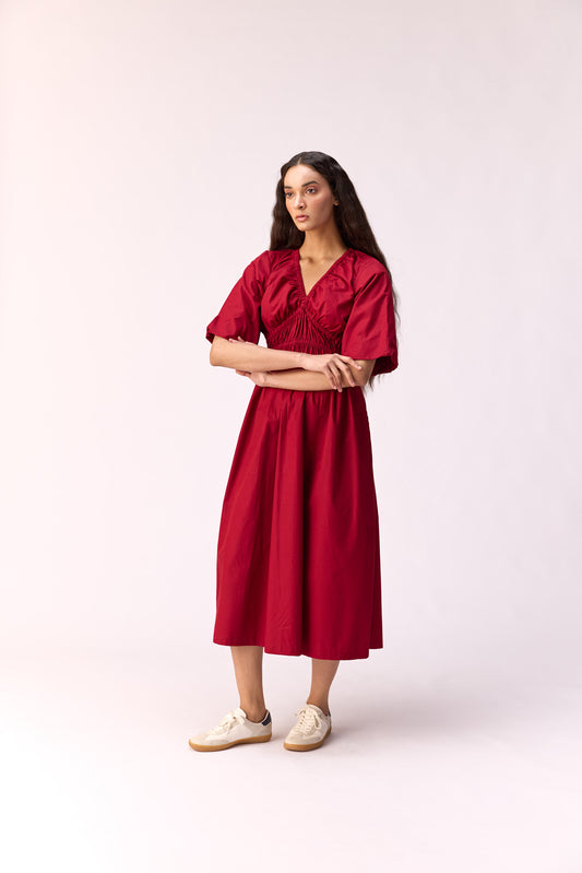 Scarlet Blossom Dress