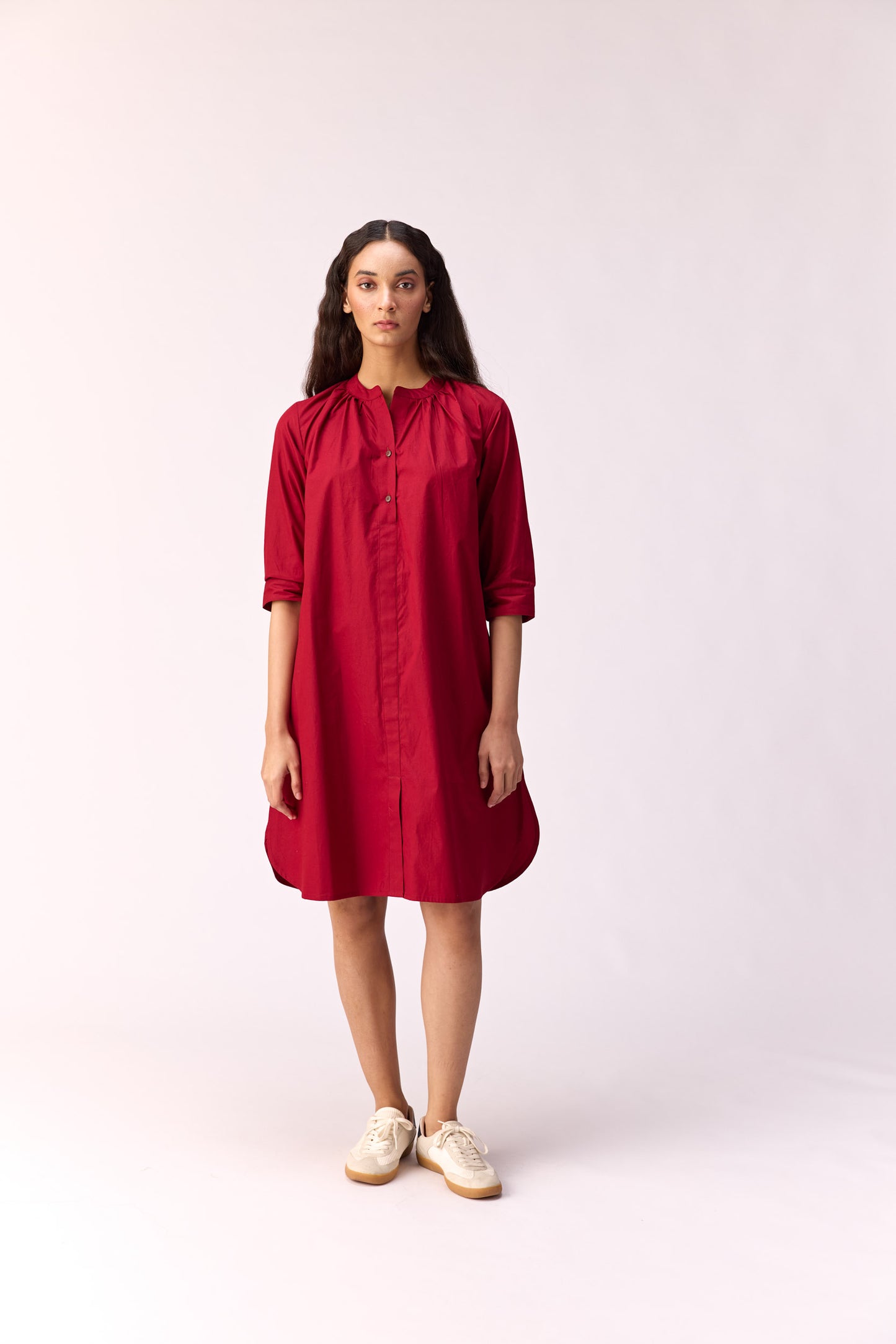 Firelight shirt dress