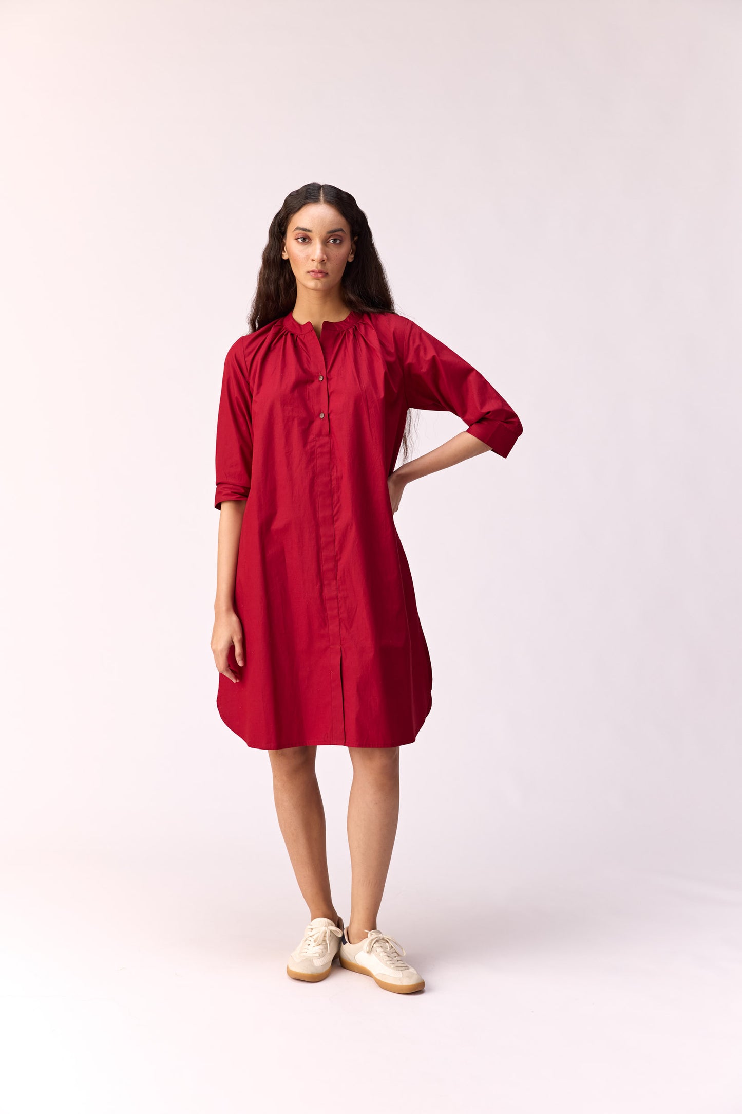Firelight shirt dress