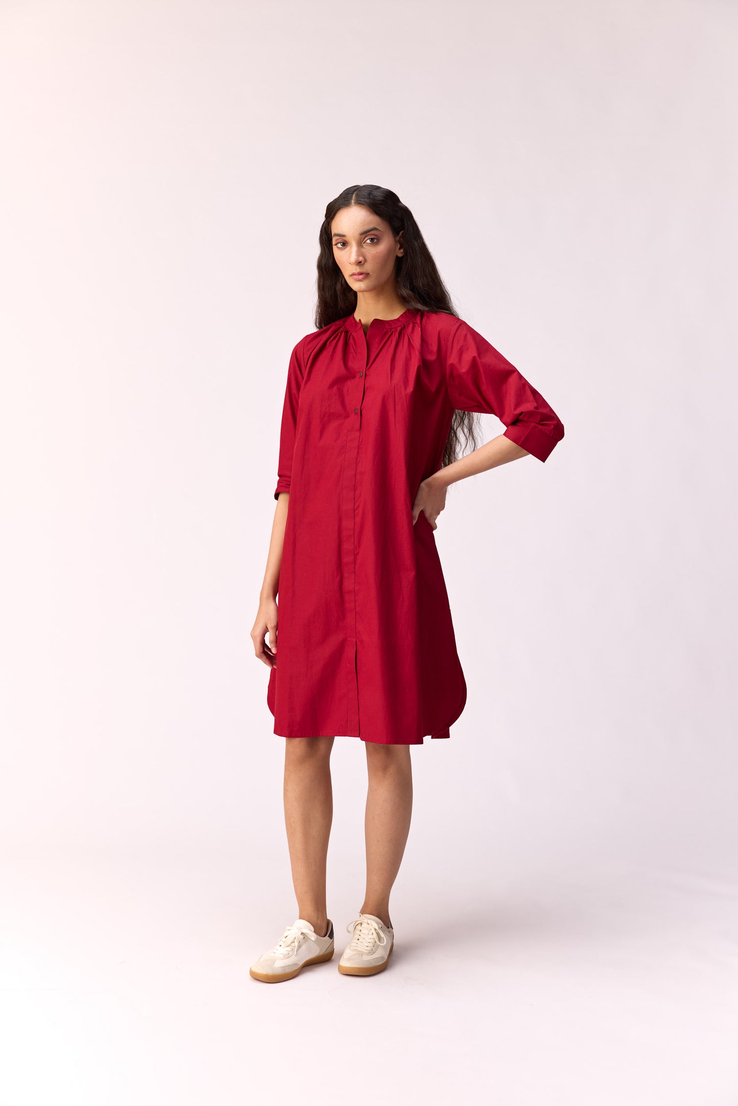 Firelight shirt dress