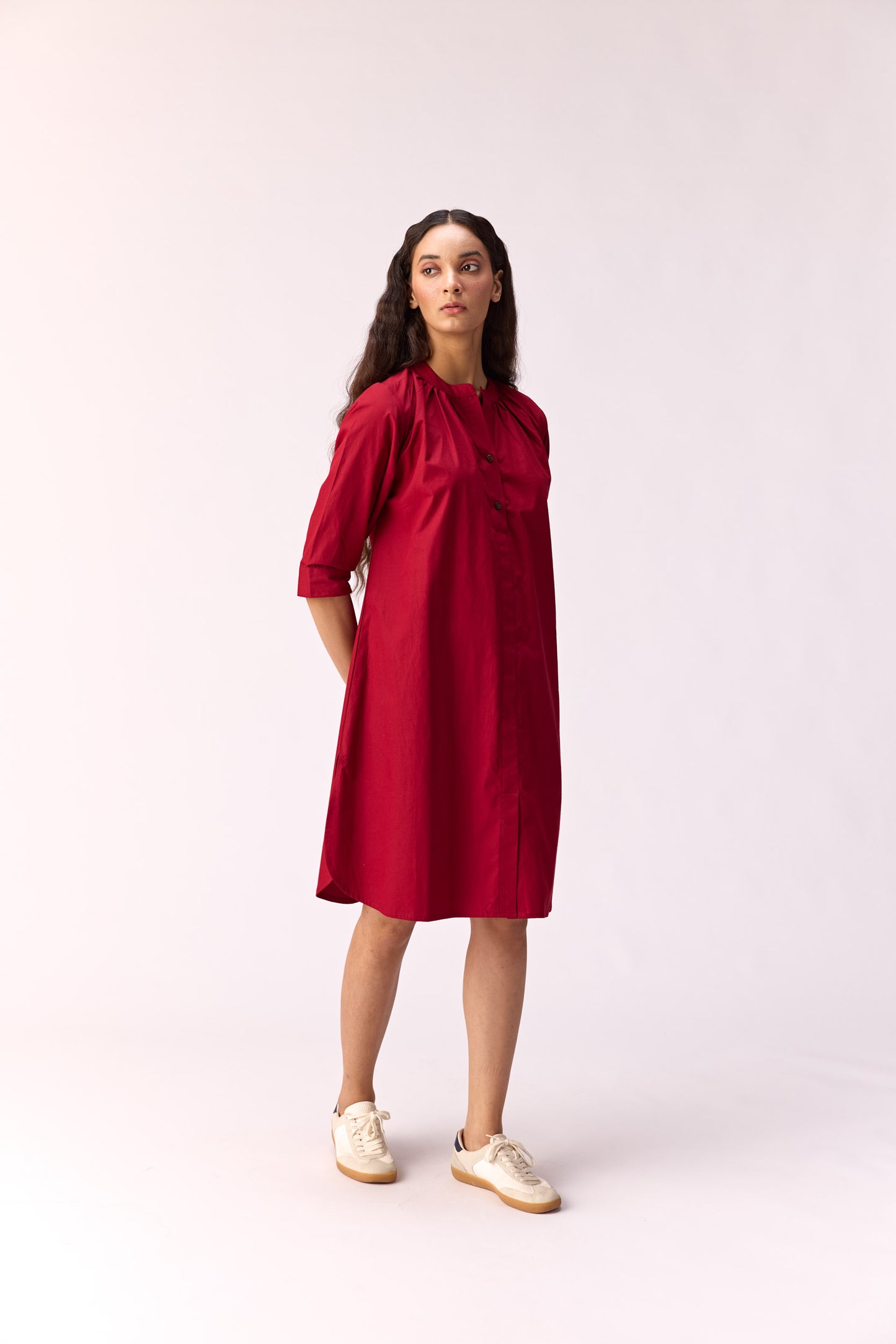 Firelight shirt dress