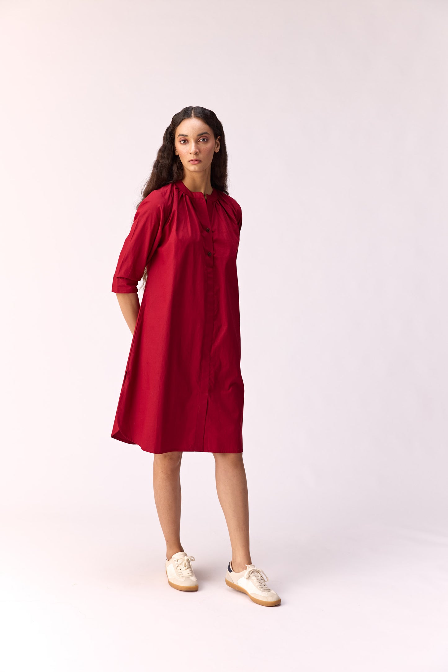 Firelight shirt dress
