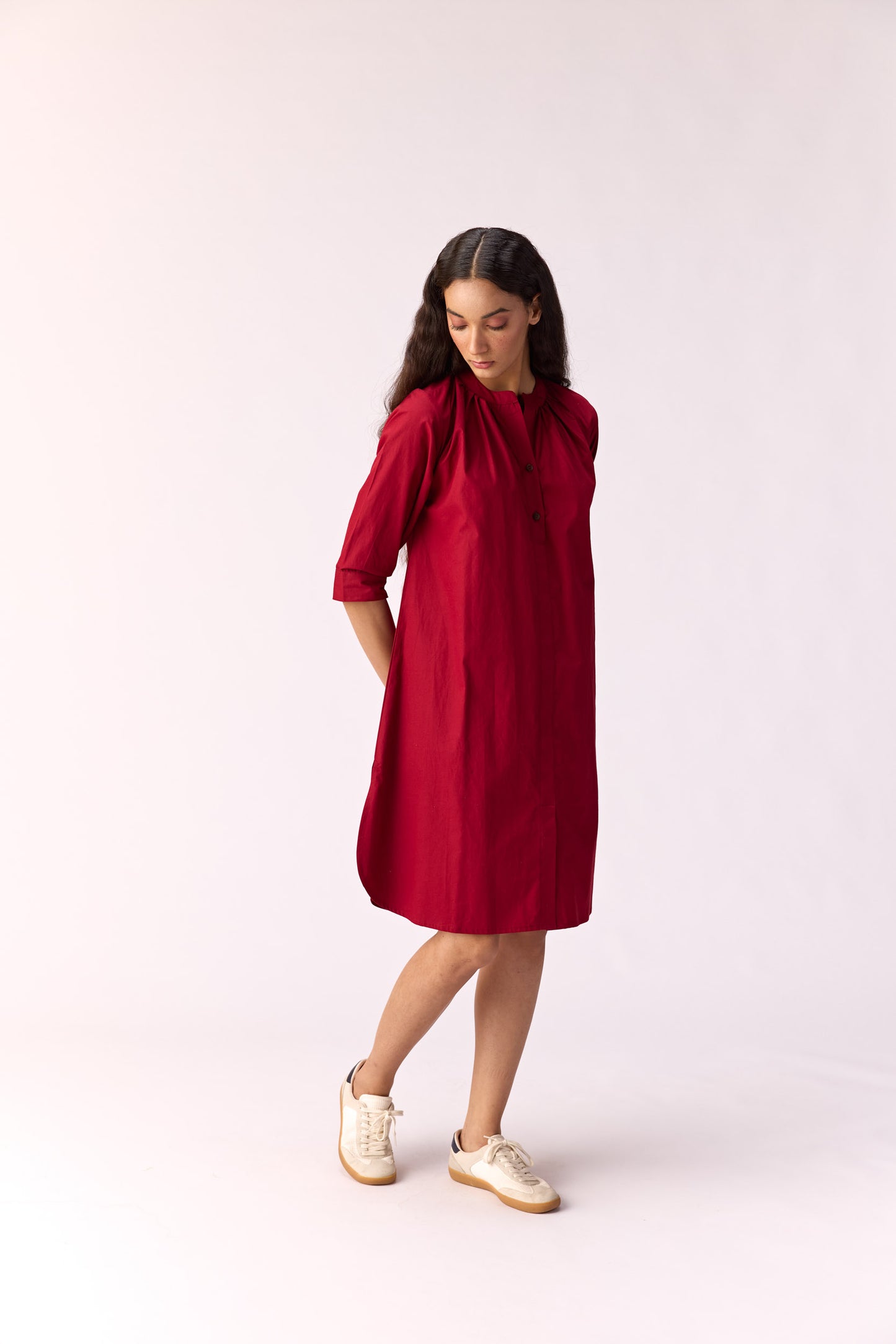 Firelight shirt dress