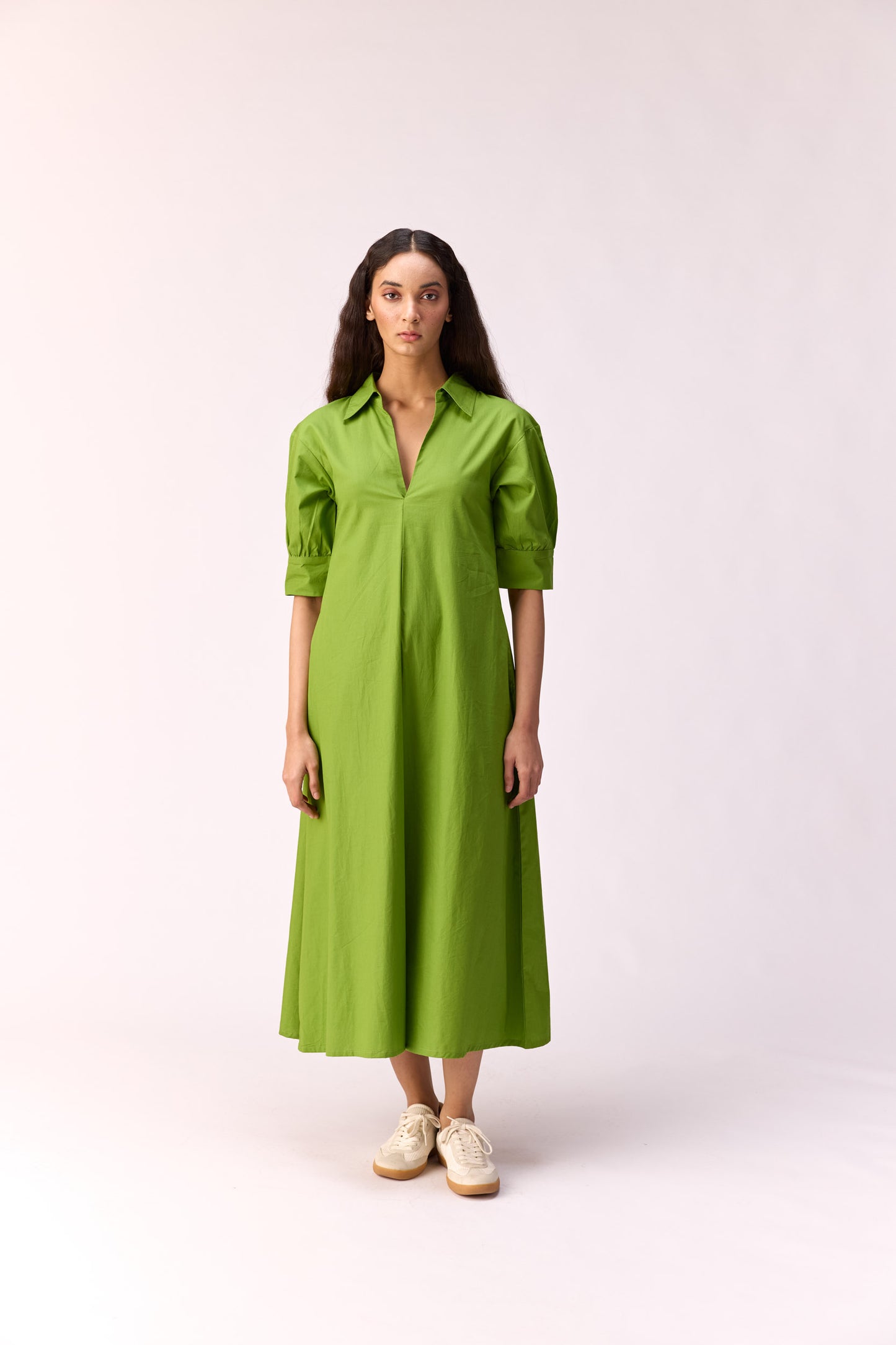 Citrus bloom long dress