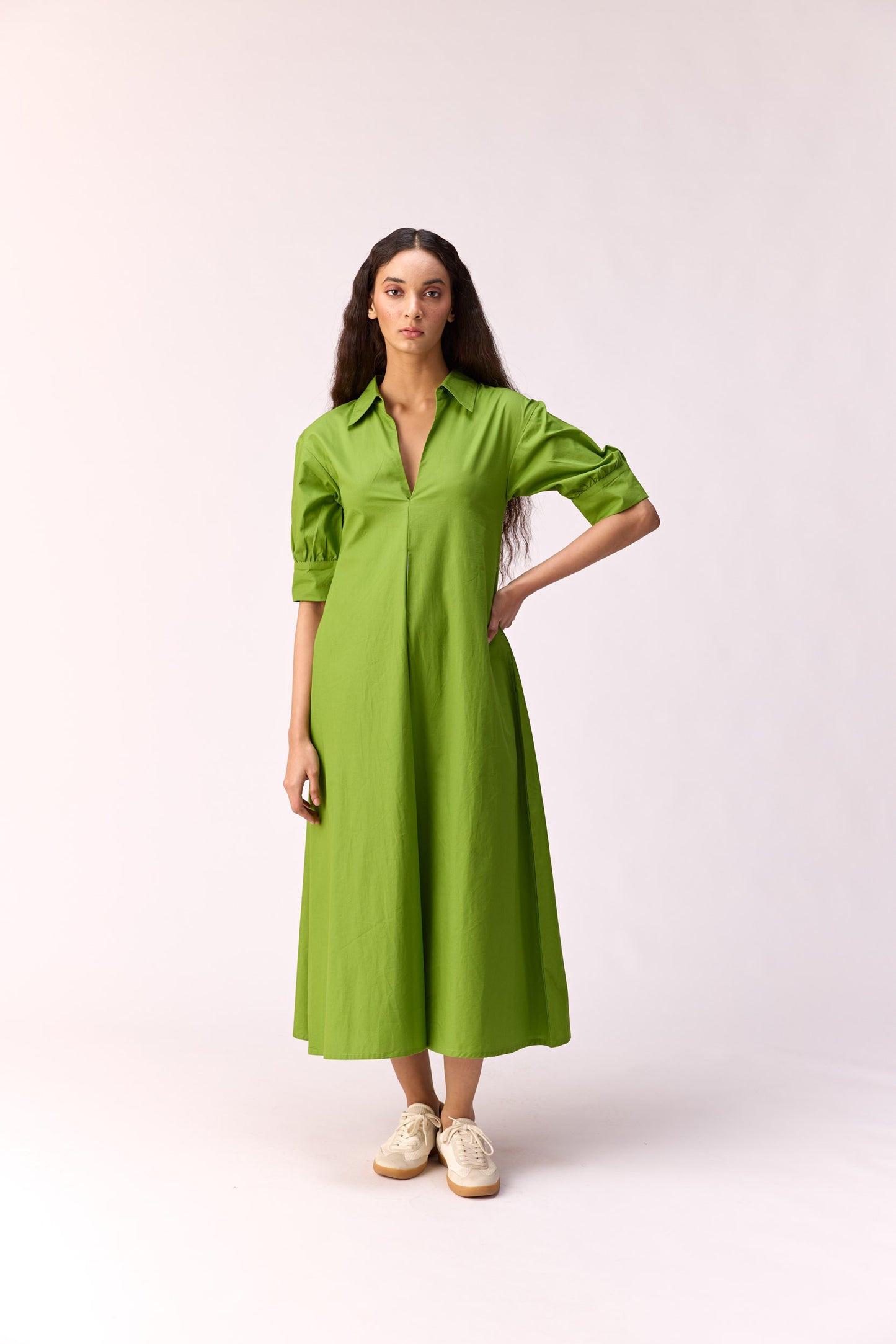 Citrus bloom long dress
