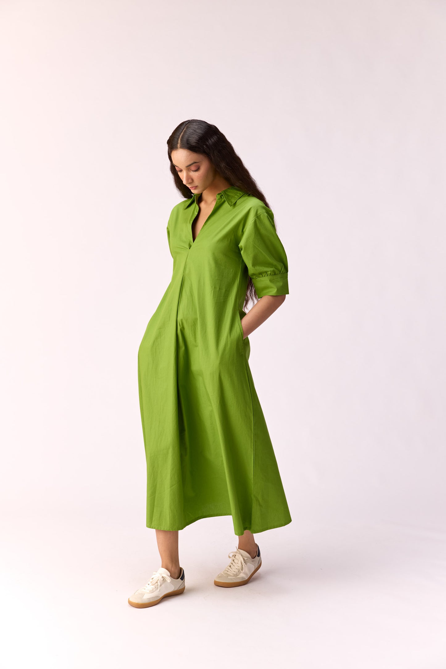Citrus bloom long dress