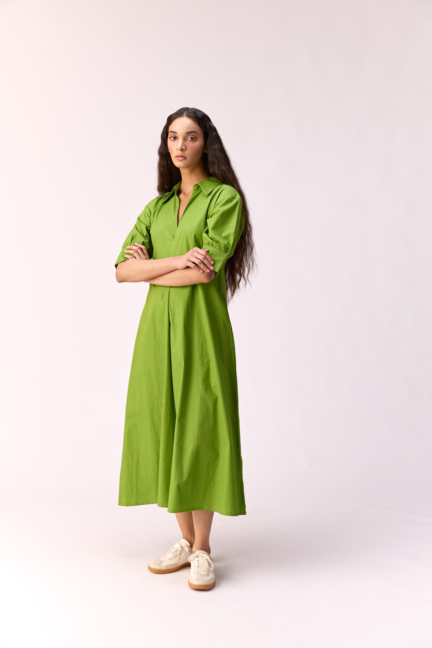 Citrus bloom long dress