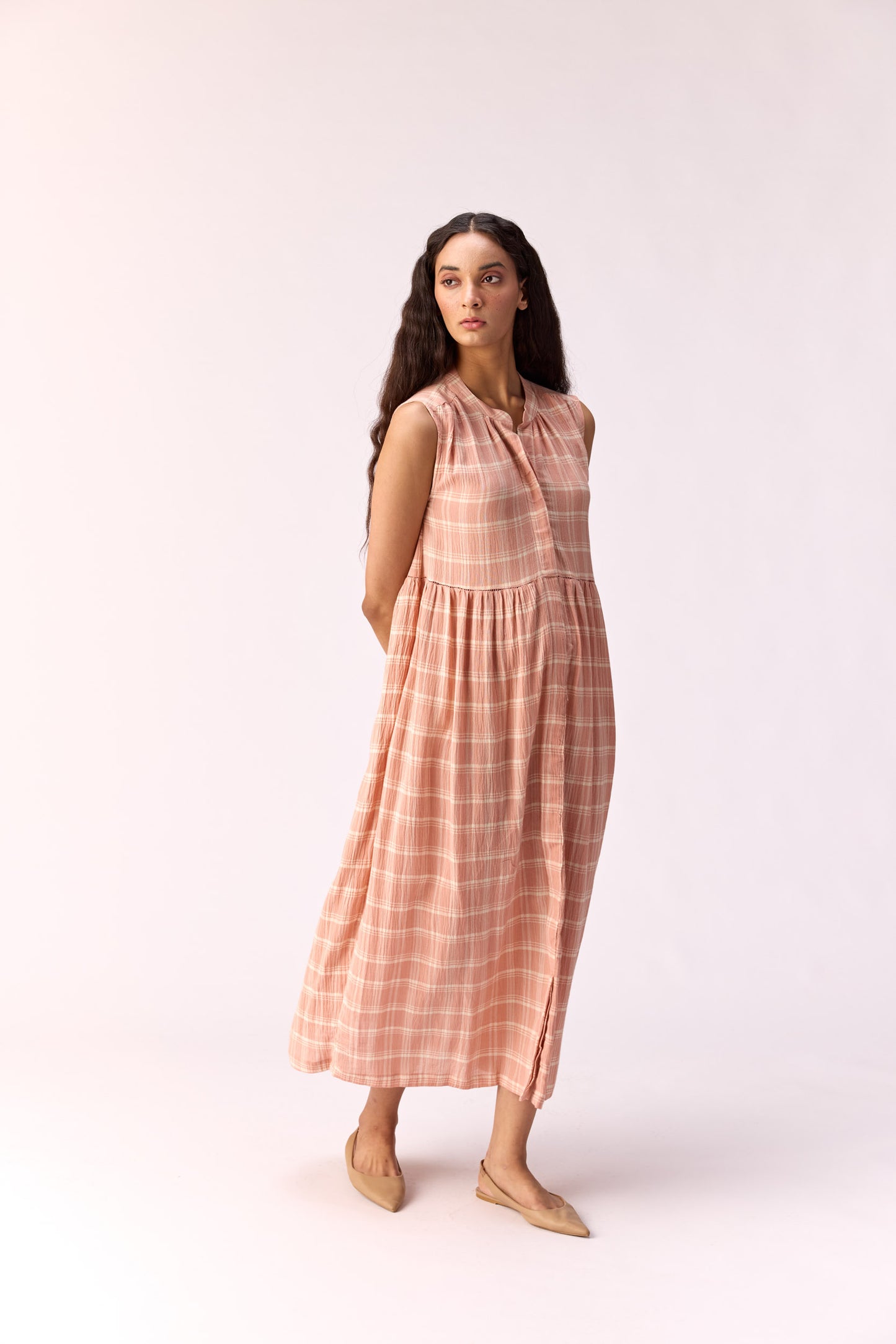 Pink Parade Button Dress