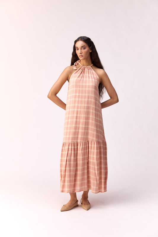 Sugar Neck Tie Up Gown