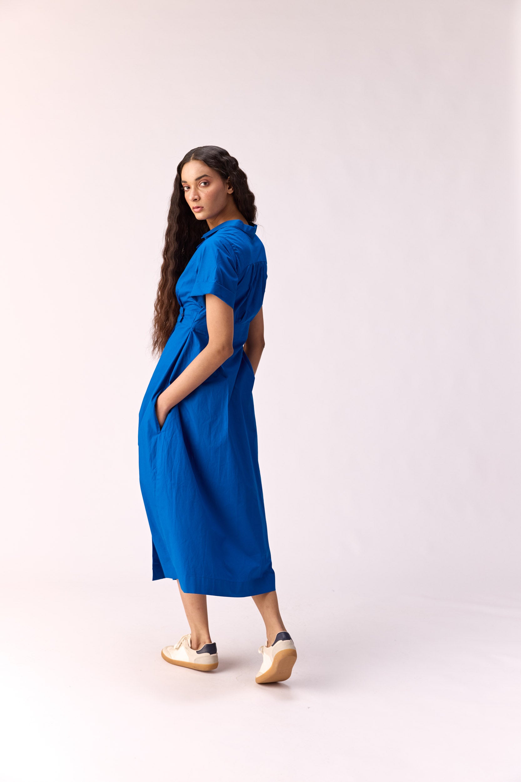 blue jacket dress Women's Denim Jacket Dress Wash Lab washlabshop