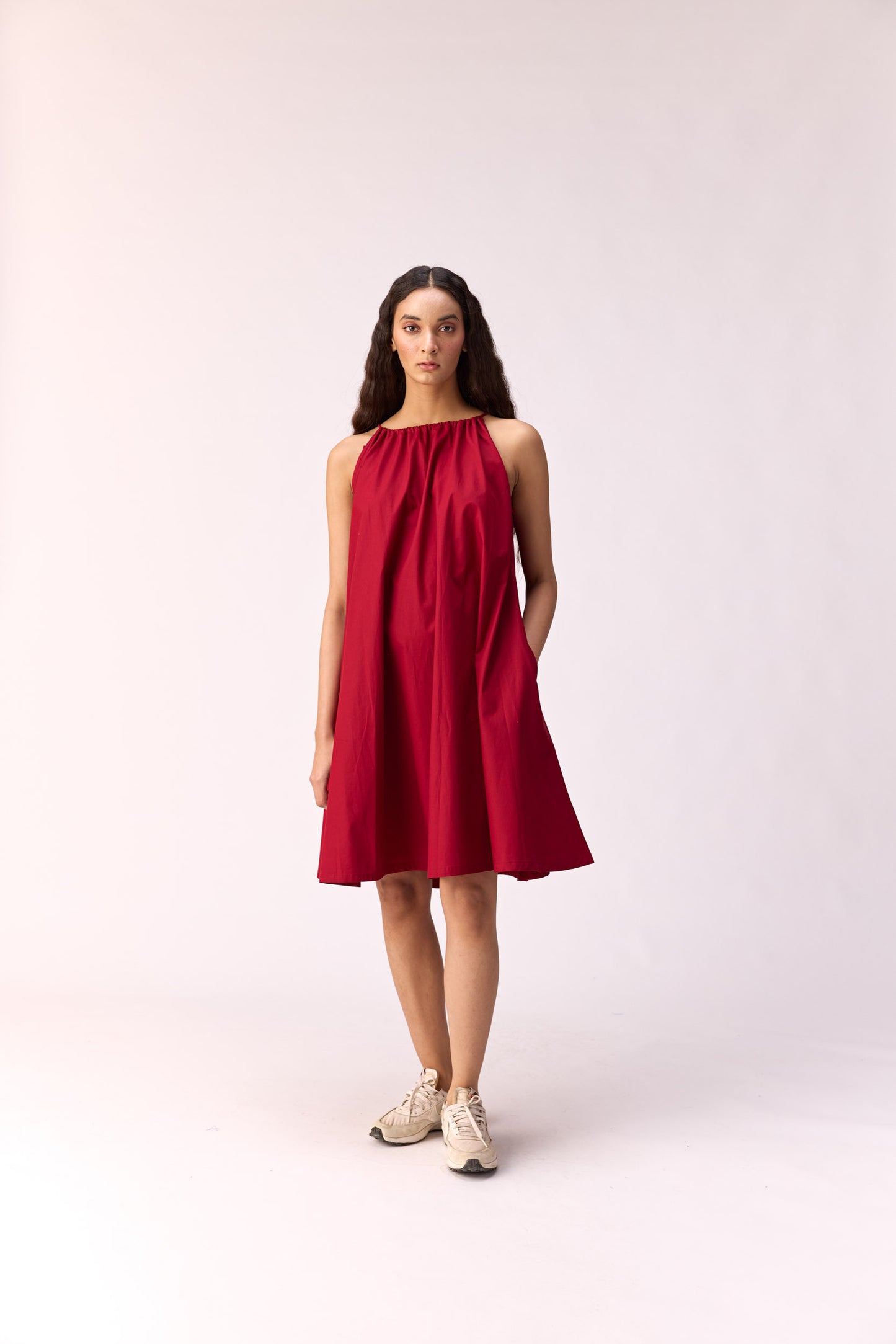 Scarlet Seduction Poplin Dress
