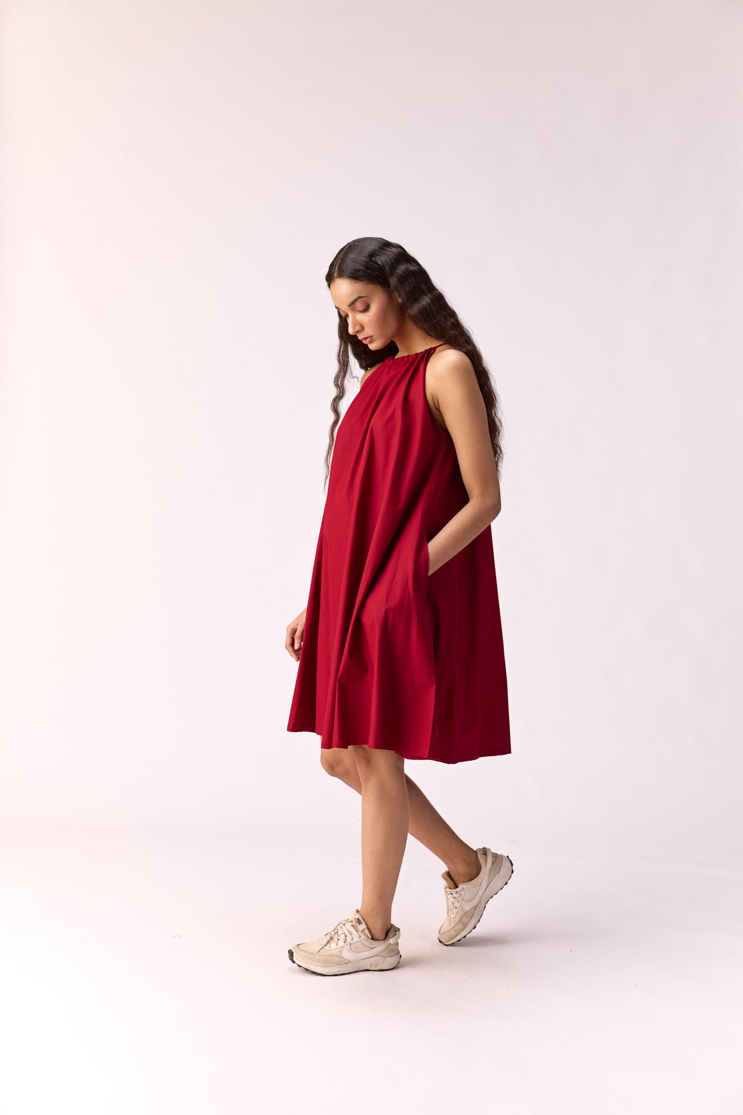 Scarlet Seduction Poplin Dress