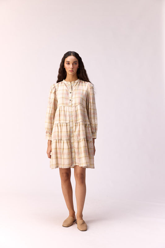Pink breeze tiered dress