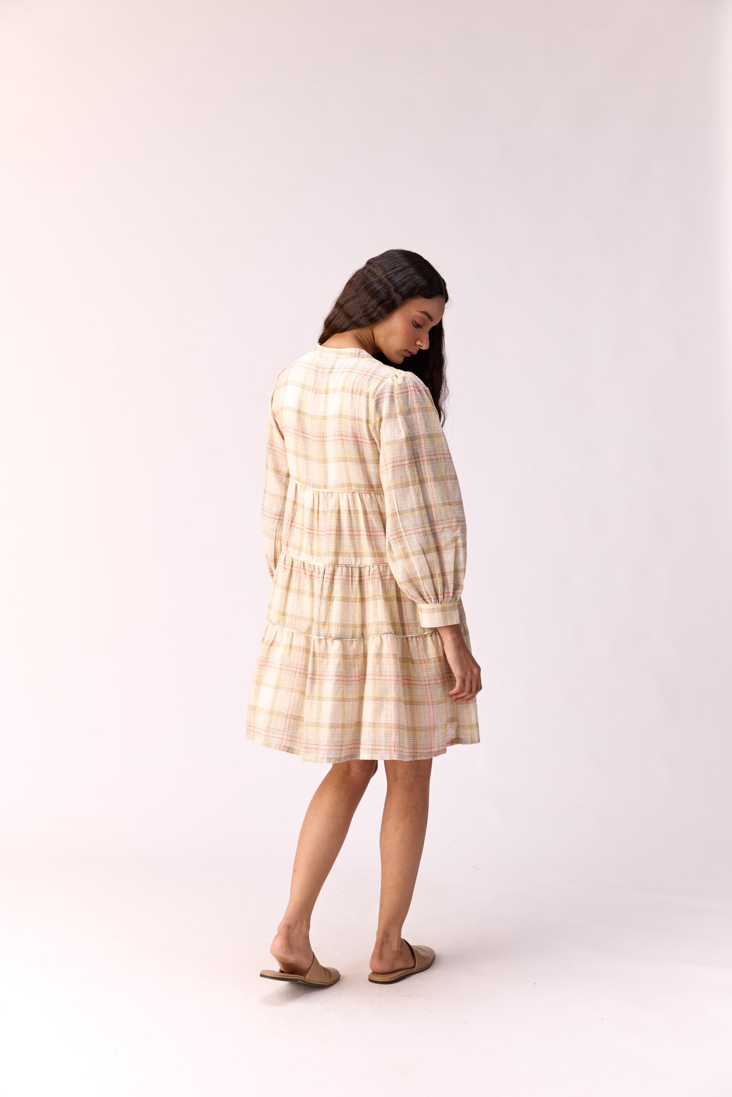 Pink breeze tiered dress