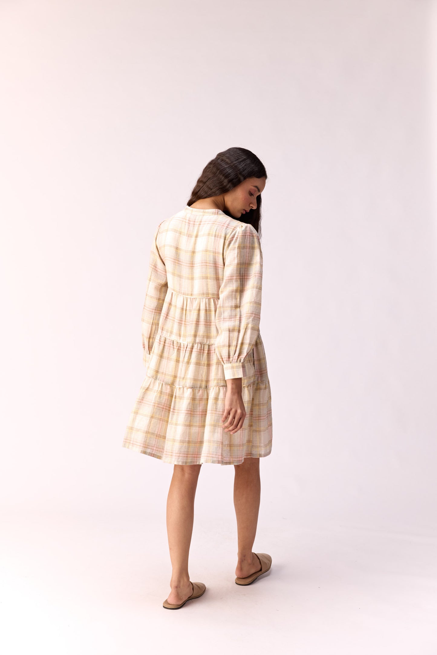 Pink breeze tiered dress